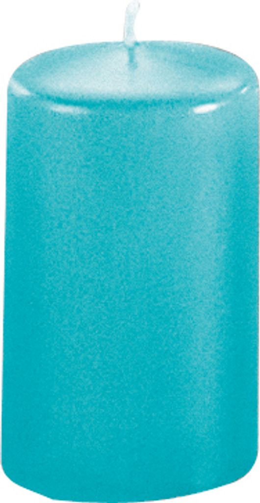 Stumpenkerze Safe Candle tuerkis Produktbild 