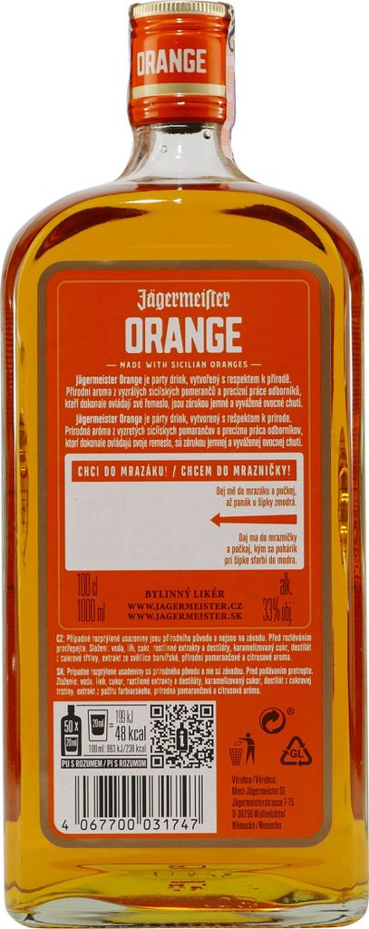 Jägermeister Orange mit Aroma sizilianischer Orangen Produktbild 6