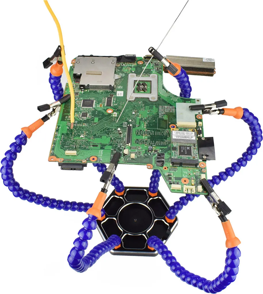 Support de soudure troisième main multifonction avec 6 bras mobiles