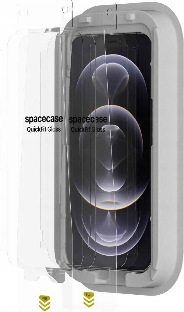 Lot de 2 Protections d'Écran en Verre Trempé iPhone 12 Pro Max SPACECASE