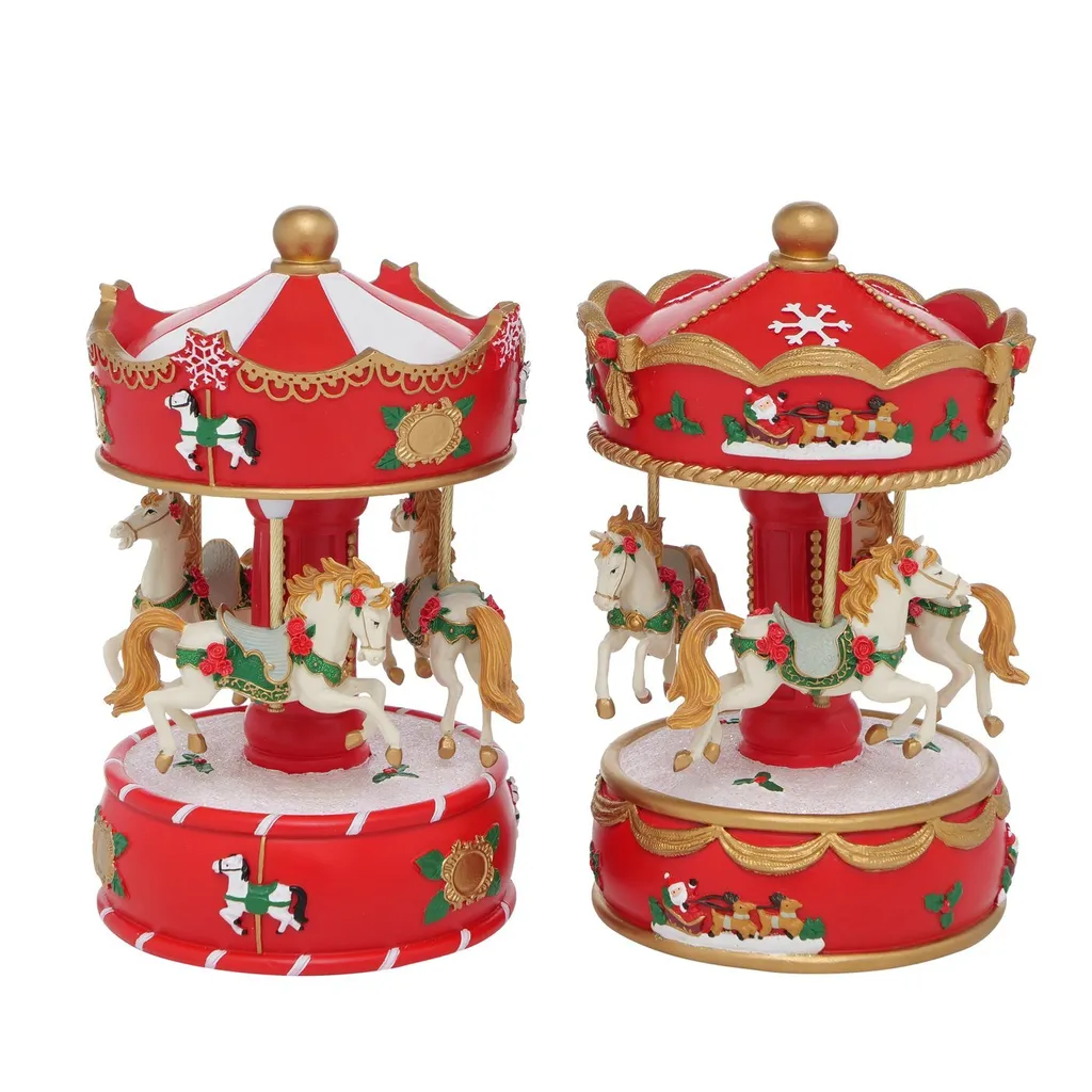 Automate musical de Noël JOLYNA - Décoration de Table Animée de 17 cm