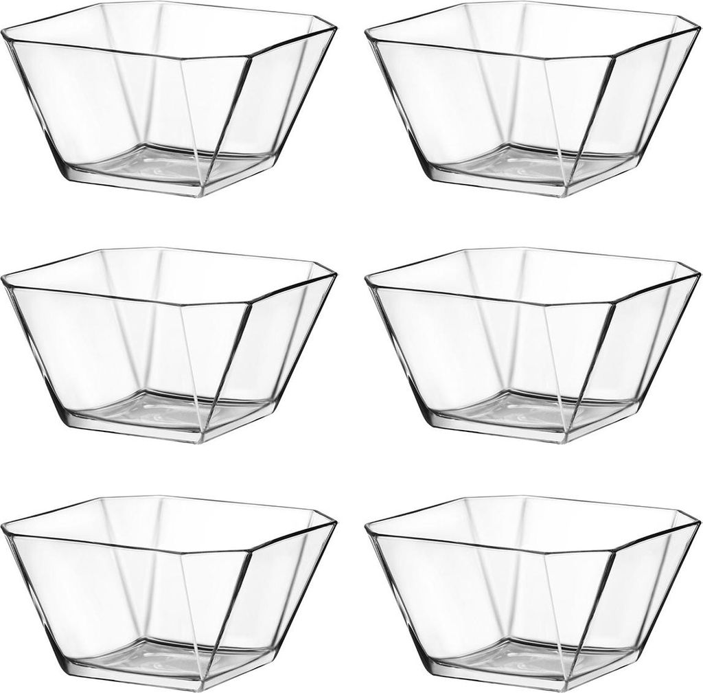 Miseczka szklana kwadratowa 12 cm, 300 ml 6 szt. Zdjęcie produktu 