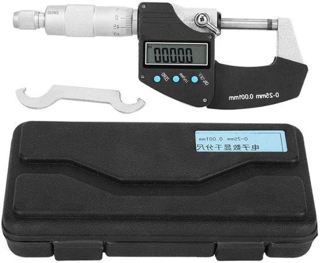 Palmer numérique extérieur 0-25 mm résolution 0,001 mm commutable mm/inch