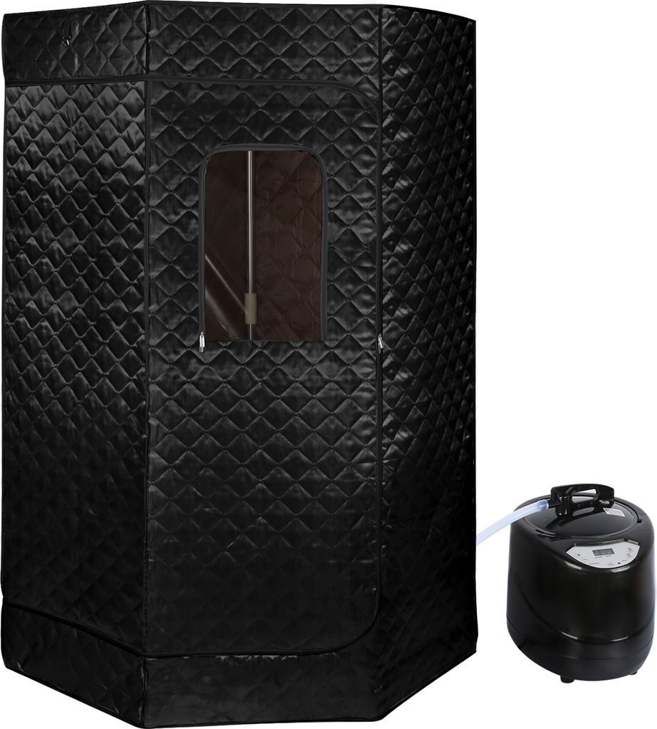 ohmg Dampfsauna, schwarz, mit Fernbedienung, 1-2 Personen, Produktbild