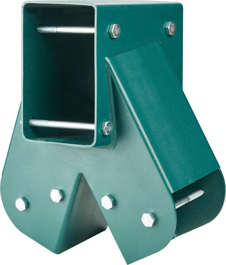 Staffe per altalena centrale con telaio ad A, hardware per altalena Acciaio al carbonio per impieghi gravosi con hardware di montaggio, kit staffa per altalena fai da te per gambe da 101,6 x 101,6 mm e trave da 101,6 x 152,4 mm, verde, 2 pezzi - 9