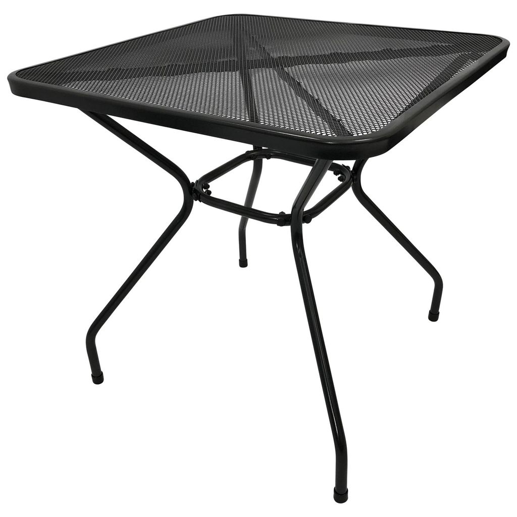 Gartentisch Bistrotisch 70x70cm, Streckmetall anthrazit Produktbild 