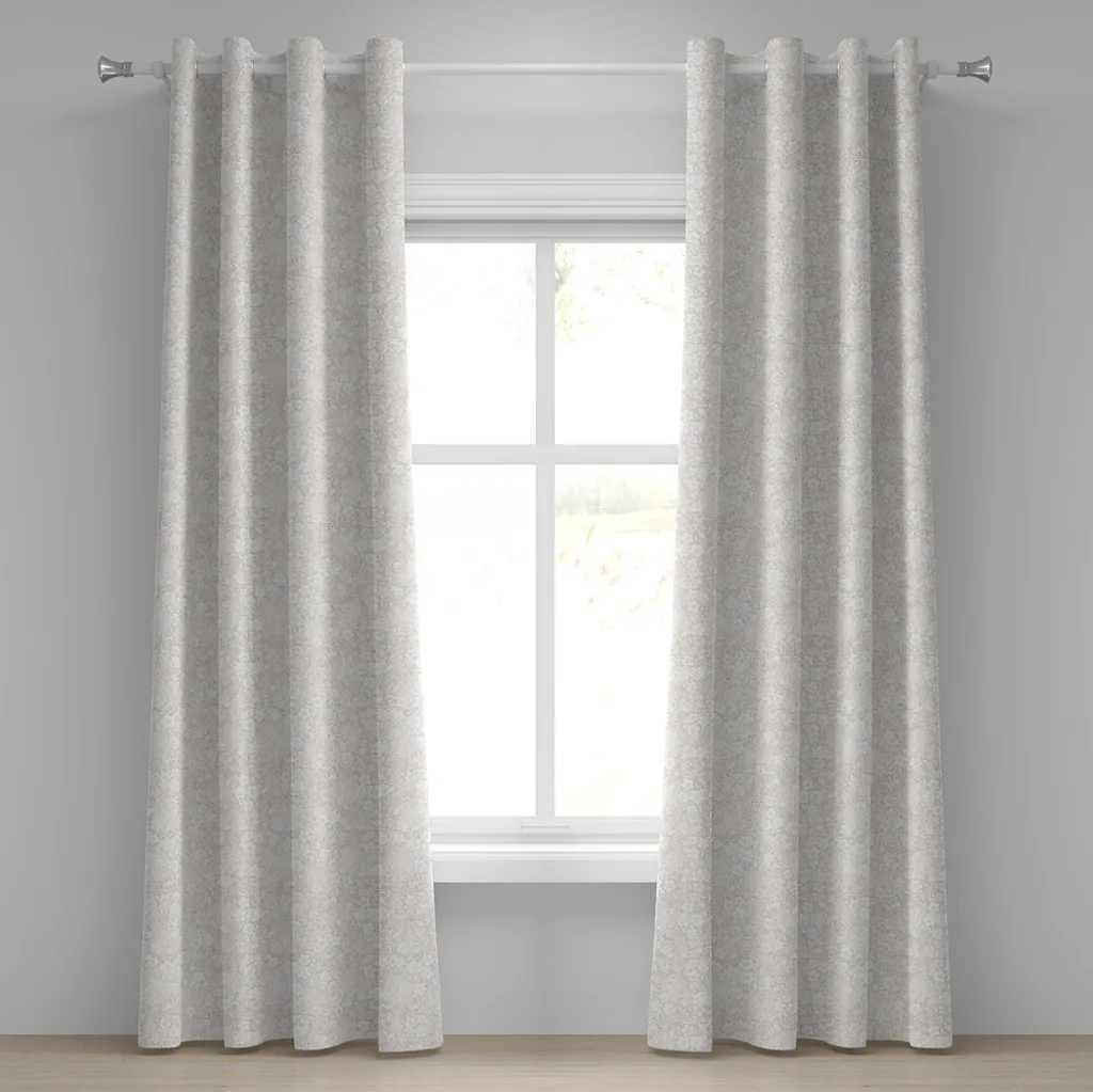 Rideau décoratif 280x175 cm pour relooker votre salon en style floral doux