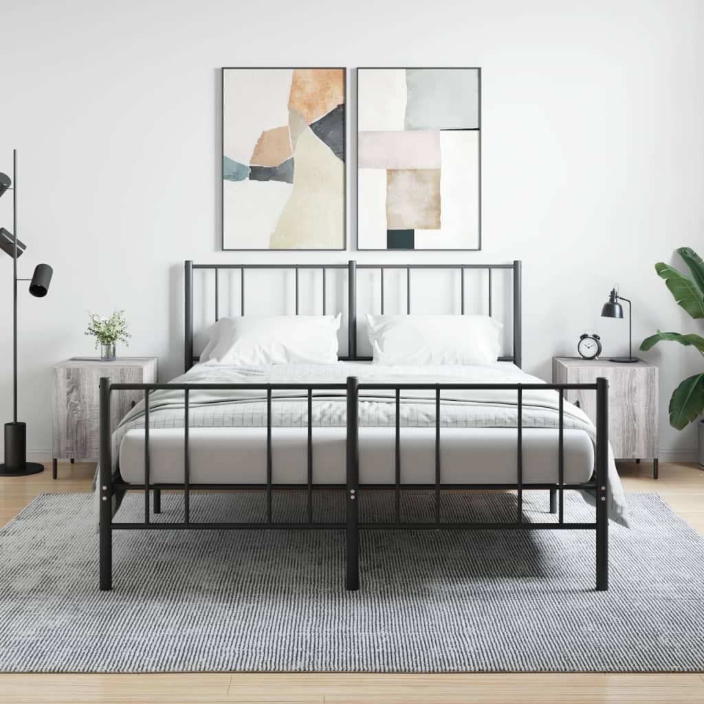 Maison Exclusive - Nachttische 2 Stk. Grau Sonoma 40x40x50 cm Holzwerkstoff
