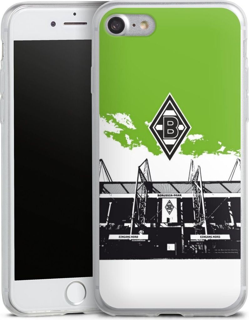 DeinDesign Slim Hülle für Apple iPhone 7 Silikon Case Ultra Dünn Handyhülle Borussia Mönchengladbach Fanartikel Stadion