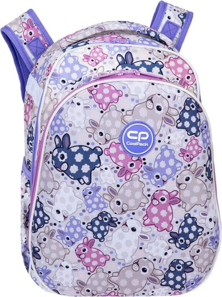 Sac à dos scolaire Coolpack Turtle White Bunny pour l'école primaire