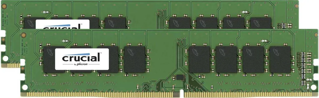 Kit Crucial RAM DDR4 16Go 2400 MT/s 8Gbx2 Single Ranked Haute Qualité