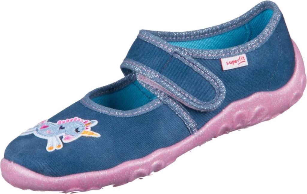 Superfit Bonny Hausschuh Blau in Gr. 31