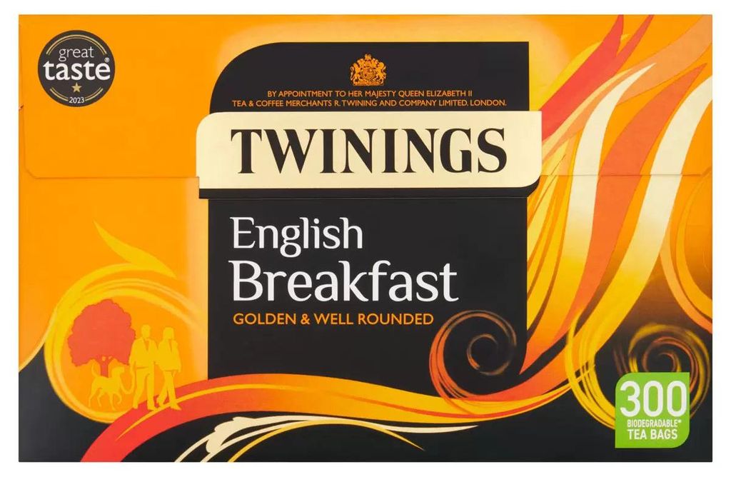 Twinings English Breakfast Schwarztee-Beutel – 300 Stück Produktbild 
