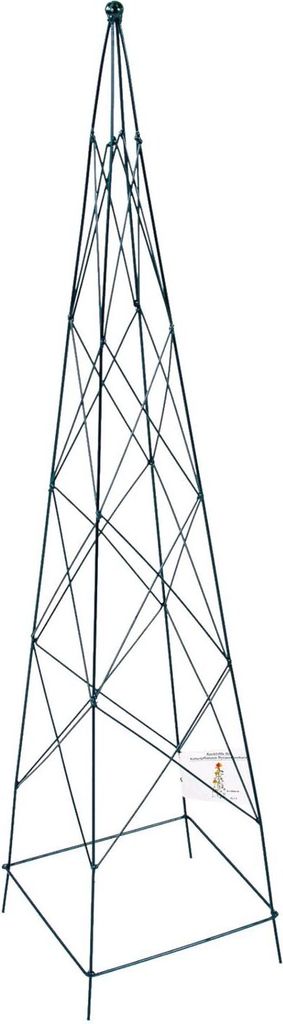 Metall Rankhilfe für Kübelpflanzen Pyramide 90cm Spalier Rankgitter Rankgestell