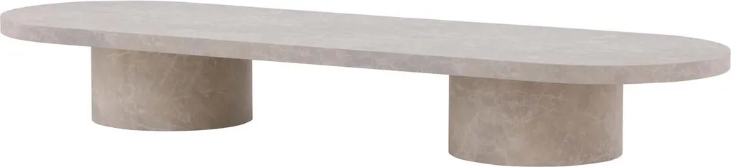 Table basse Narvik Marble Grey 60cm FURNLUX au design marbre gris chic