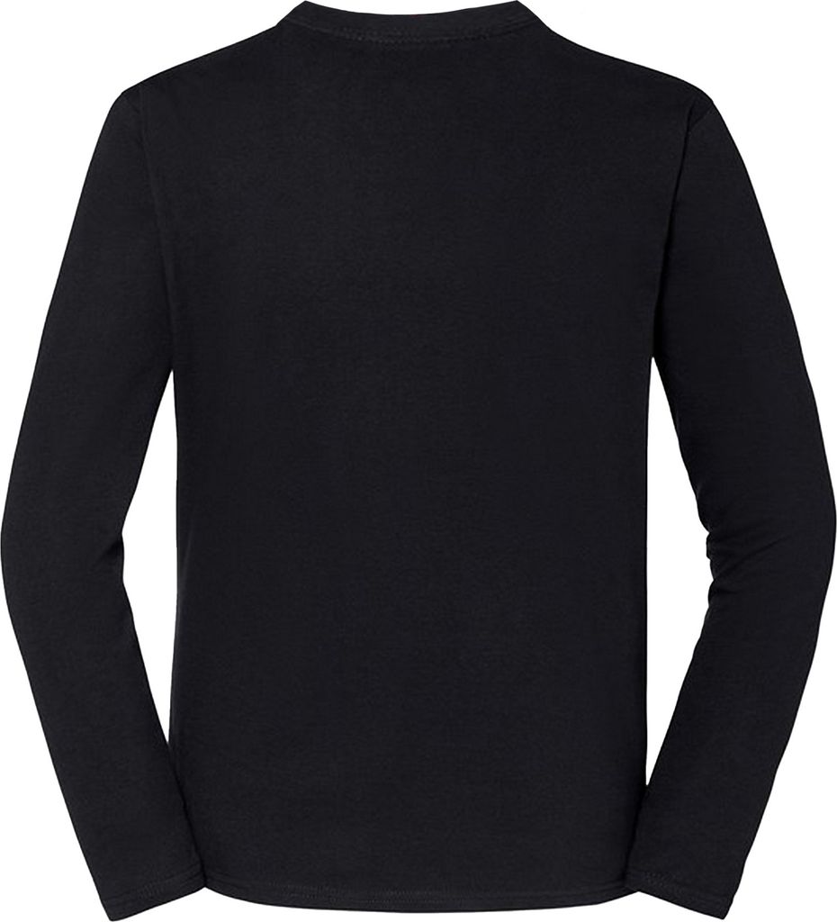 Fruit of the Loom - "Iconic 195 Premium" T-Shirt für Herren Langärmlig RW8968 (M) (Schwarz)