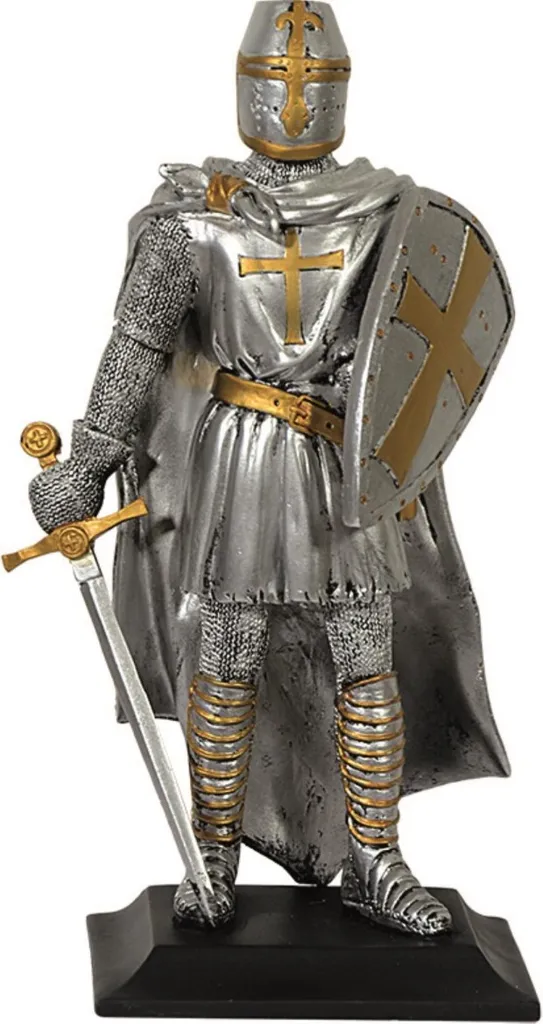 Grande Figurine Croisé Madrid - Déco Médiévale Haute Qualité MC-36049