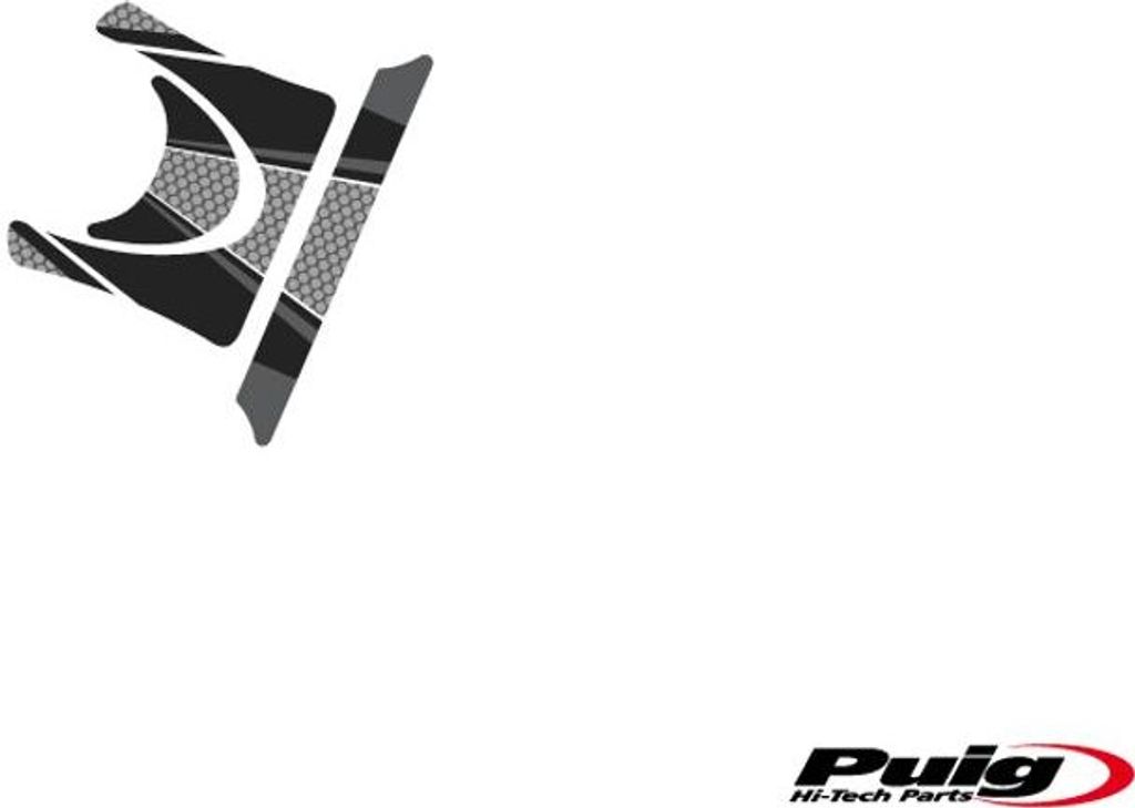 PUIG 6911U Radikal Yoke Protector passend fuer YAMAHA FZ6 FAZER Grau