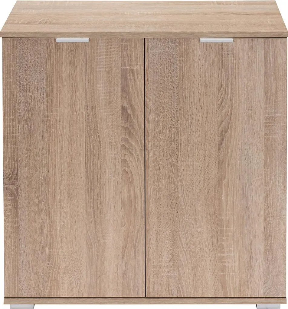 Meuble de rangement salon ALBA chêne 2 niveaux pour salle à manger