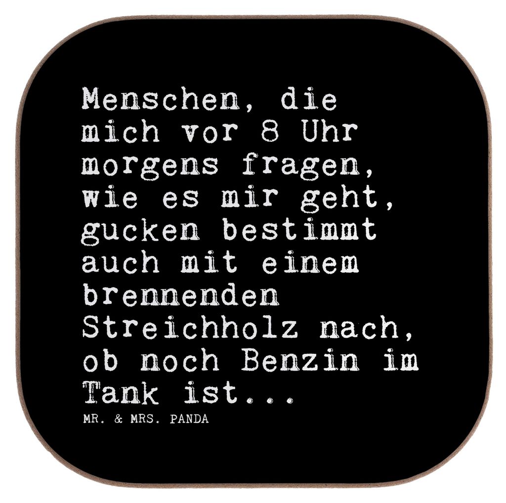 Mr. & Mrs. Panda Untersetzer Glas Menschen, die mich vor... - Schwarz - Geschenk, Büro, Sprüche, Coaster, für Gläser, Tassen, Kollege, Chefin, ...