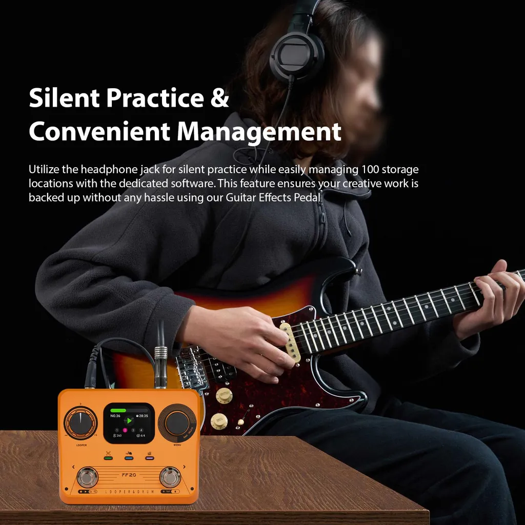 Station de loop pour guitare électrique avec boîte à rythmes intégrée - 11