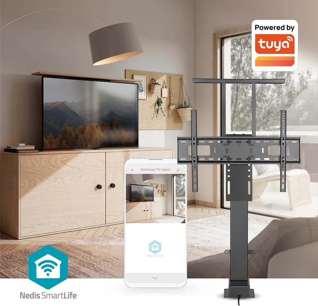Support TV motorisé ascenseur pour meuble avec télécommande Nedis - 3