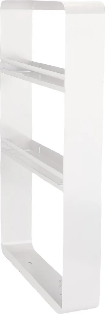 Étagère de rangement 3 niveaux acier blanc sans perçage pour WC