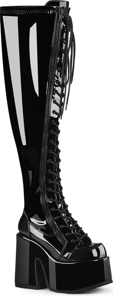 CAMEL-300WC Damen Boots von DemoniaCult, Schwarz Lack , EU Produktbild 