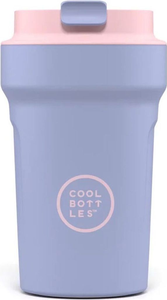 Cool Bottles Edelstahl Thermobecher Paradise dreifach Schicht 350 ml - dunkel lila