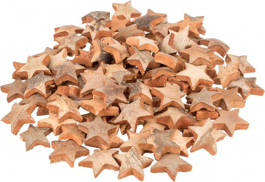 Kokos Stern Natur, Durchmesser 5cm, verpackt mit  100 Stück Produktbild 