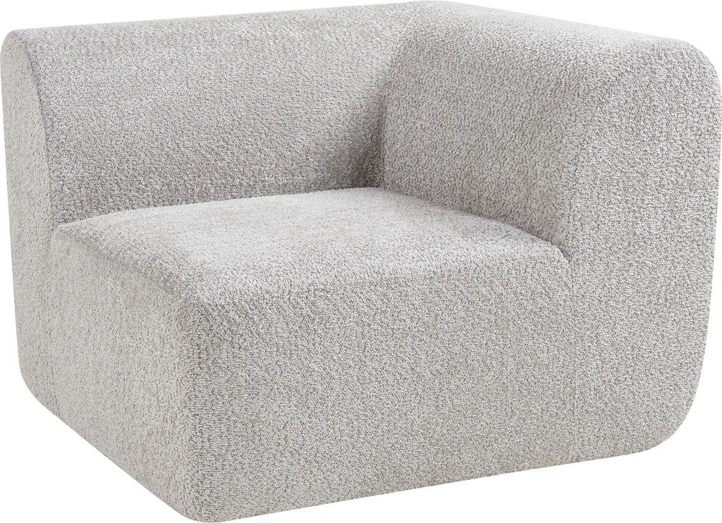 Aménagez votre salon avec le canapé modulable Hurvas d'angle gris 108 cm