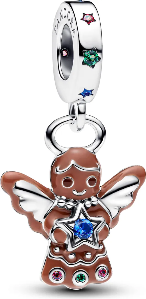 Regalo Natale Pandora: Charm Angelo di Pan di Zenzero Argento