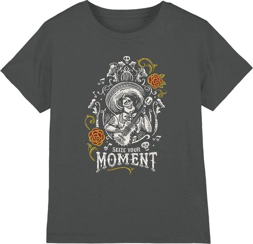Coco - "Seize Your Moment" T-Shirt für Kinder TV4206 (104) (Holzkohle)
