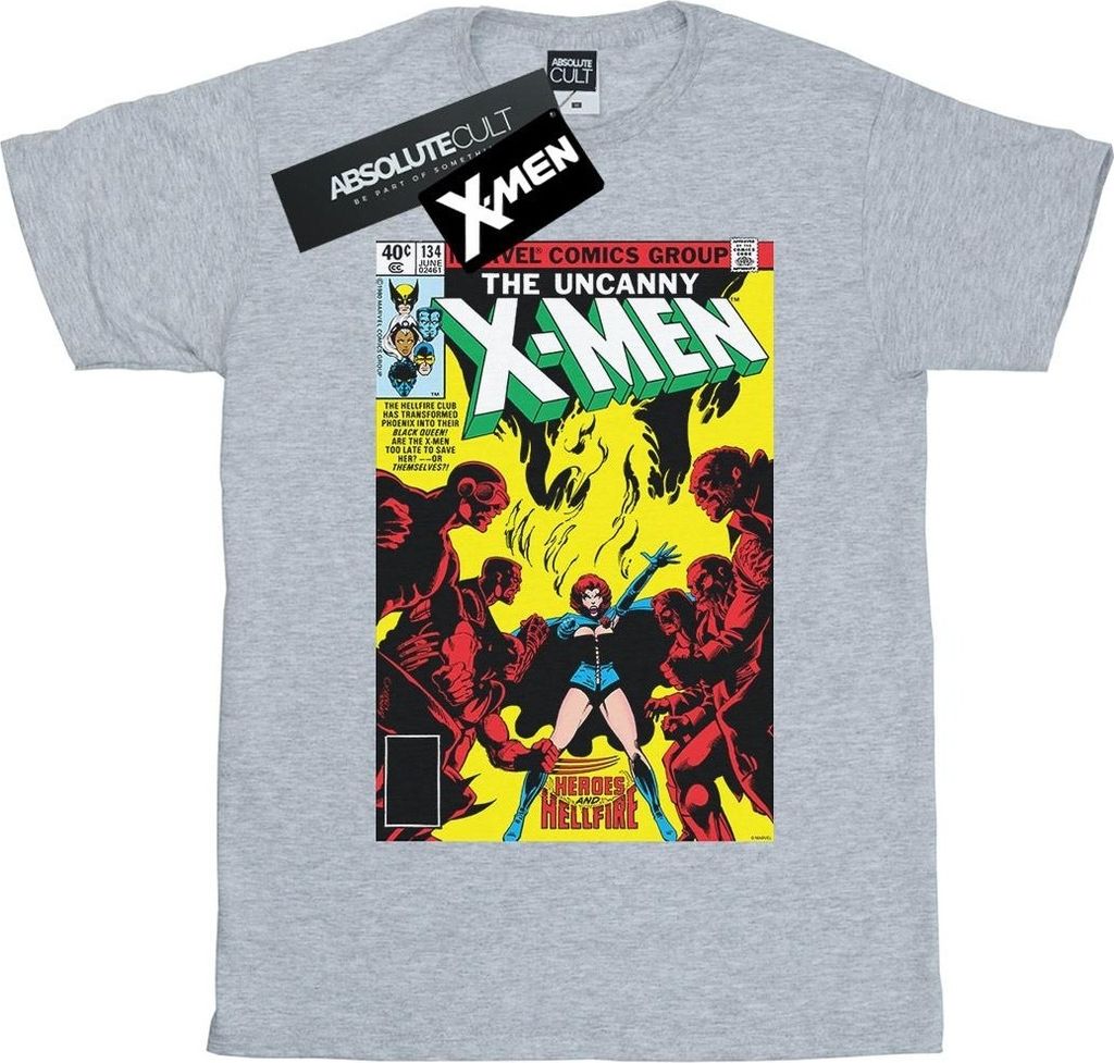 Marvel - "X-Men Phoenix Black Queen" T-Shirt für Herren BI49089 (4XL) (Grau)