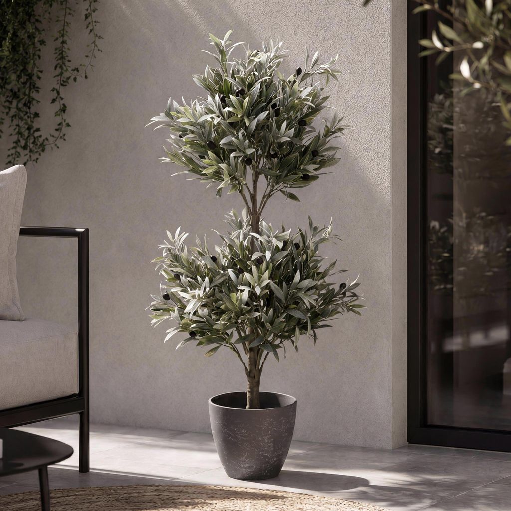 Künstlicher Olivenbaum MCW-Q88, Dekopflanze Kunstbaum Produktbild 