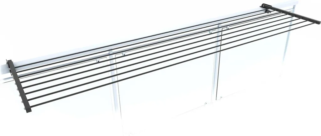 Support de balcon pliable anthracite robuste et discret gain de place - 4