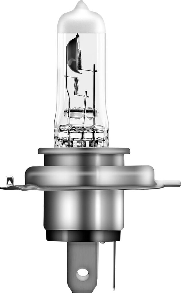 OSRAM NIGHT BREAKER SILVER H4, +100% mehr Helligkeit, Halogen-Scheinwerferlampe, 64193NBS-HCB, 12V Pkw, Duo Box (2 Lampen)