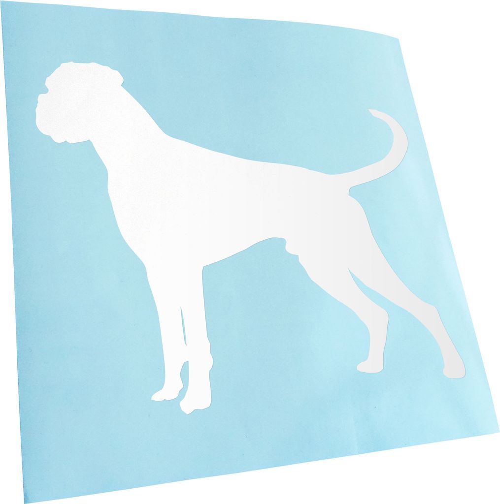 Kiwistar - Autoaufkleber - Deutscher Boxer German Hund Heckscheibenaufkleber - Aufkleber für Auto Kfz Fahrrad, LKW, Truck Mofa