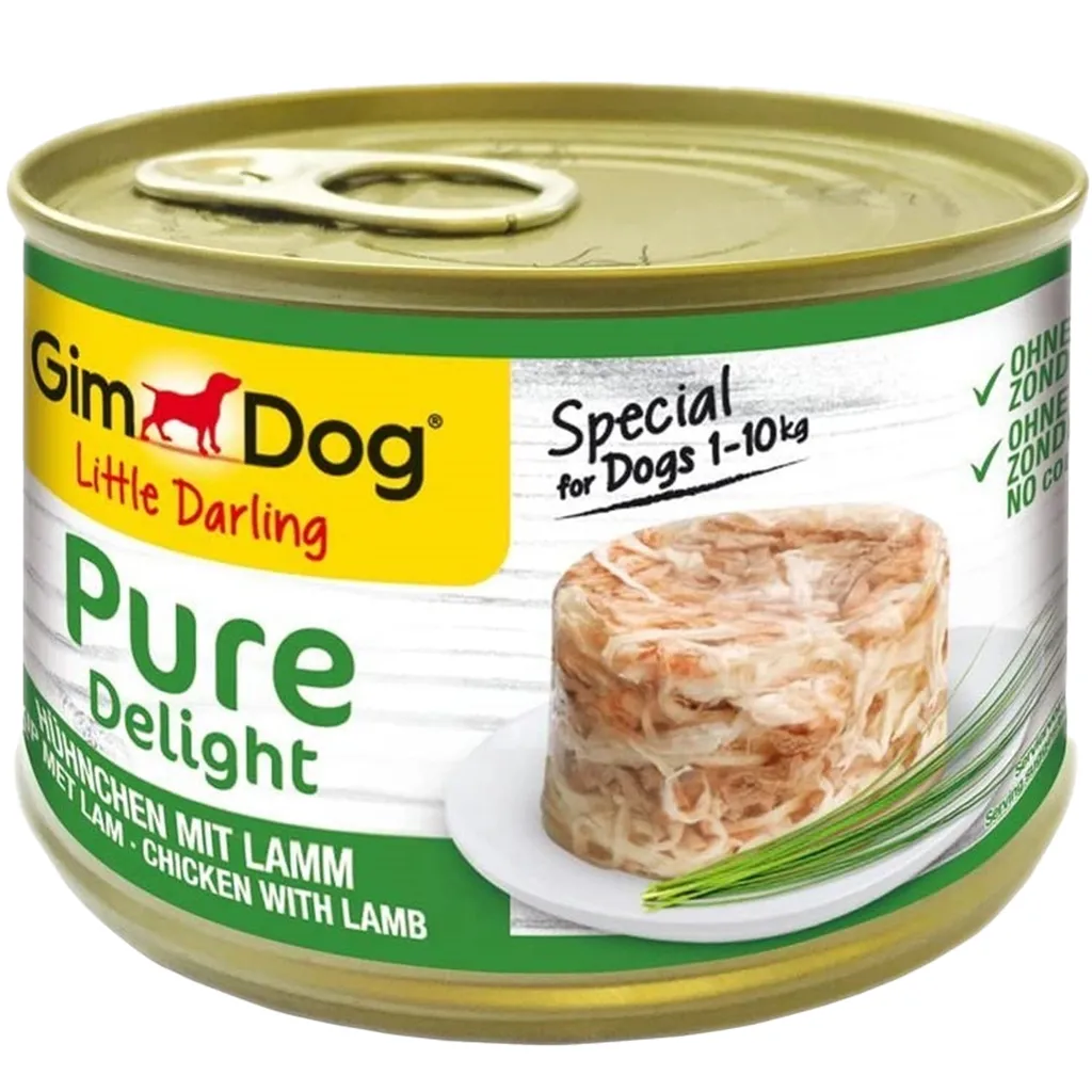 GimDog Pure Delight Pollo e Agnello 150g x18 - Umido per Cani Premium
