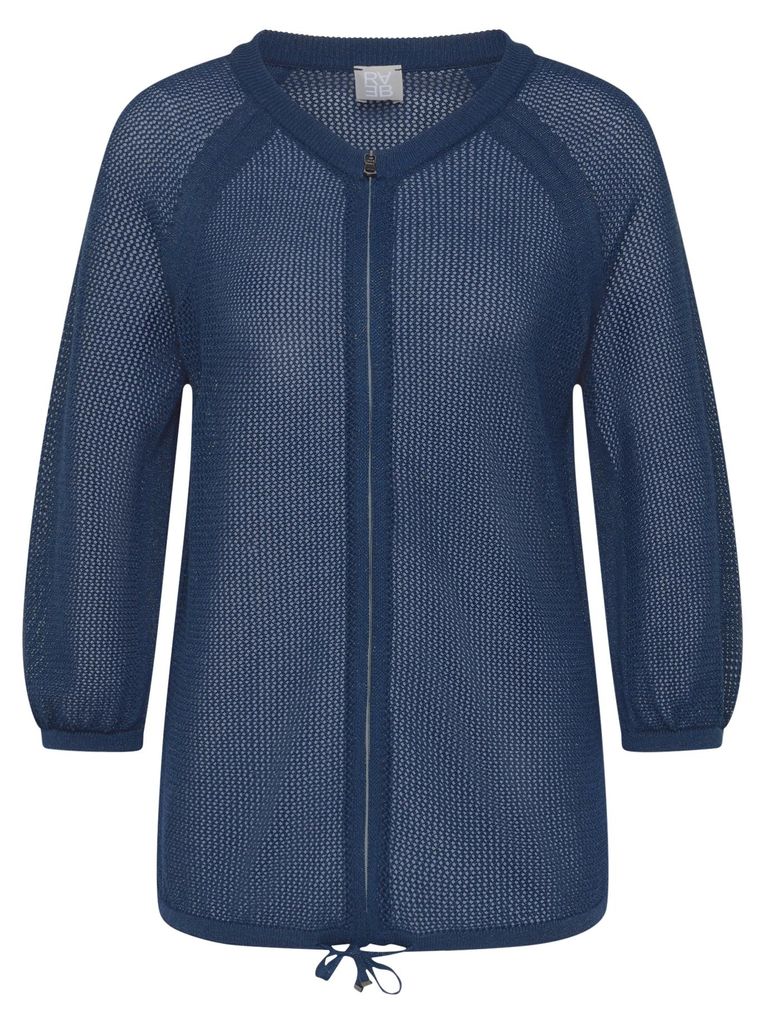 Rabe Strickjacke in Dunkelblau 50