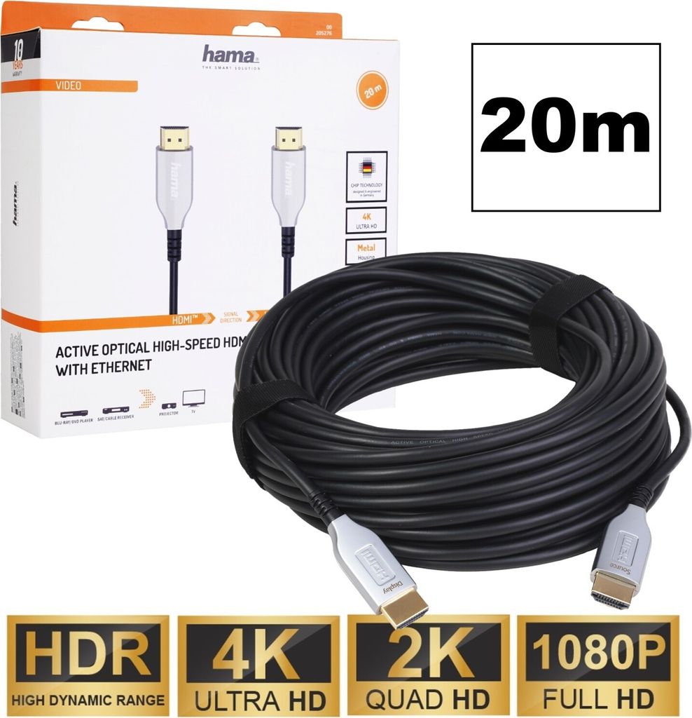 Optický aktívny kábel HDMI 4K 20 m Obrázok produktu 1