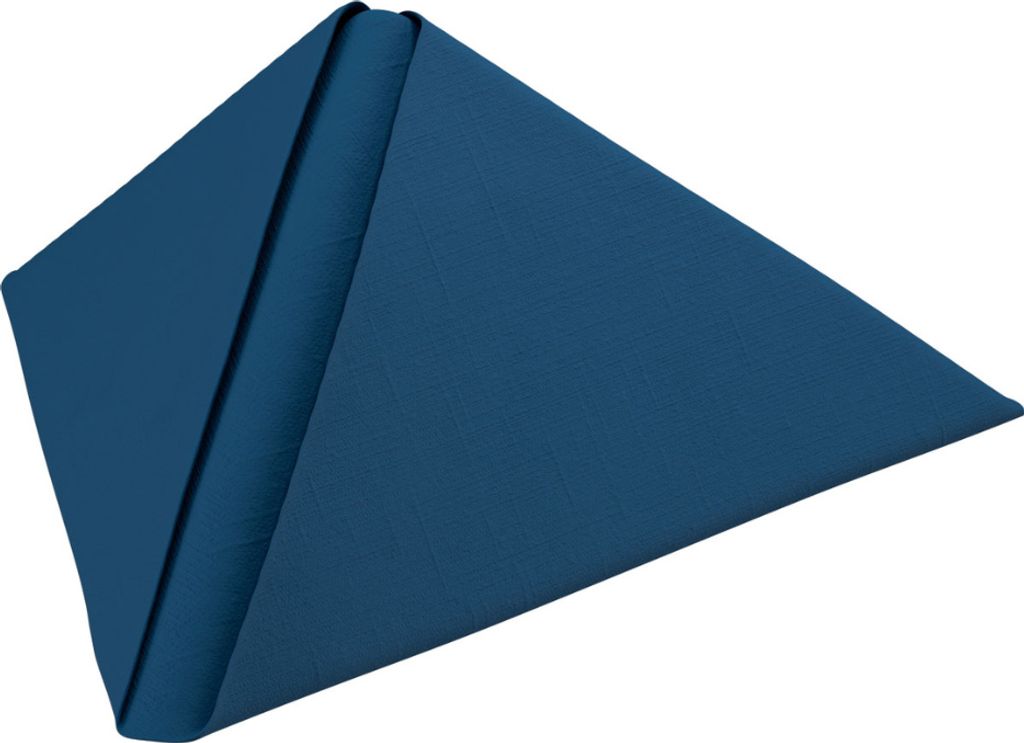 12x Dunilin -Serviette 40 x 40 cm Dunkelblau | Packung (45 Stück)
