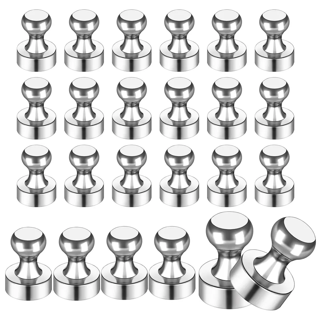 Mini aimants ultra puissants en néodyme argenté 12x16mm pour bureau