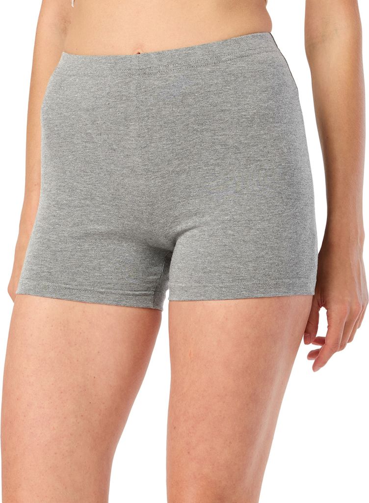 Merry Style Damen Shorts Radlerhose Kurze Hose Boxershorts aus Viskose MS10-283(Melange, XS)