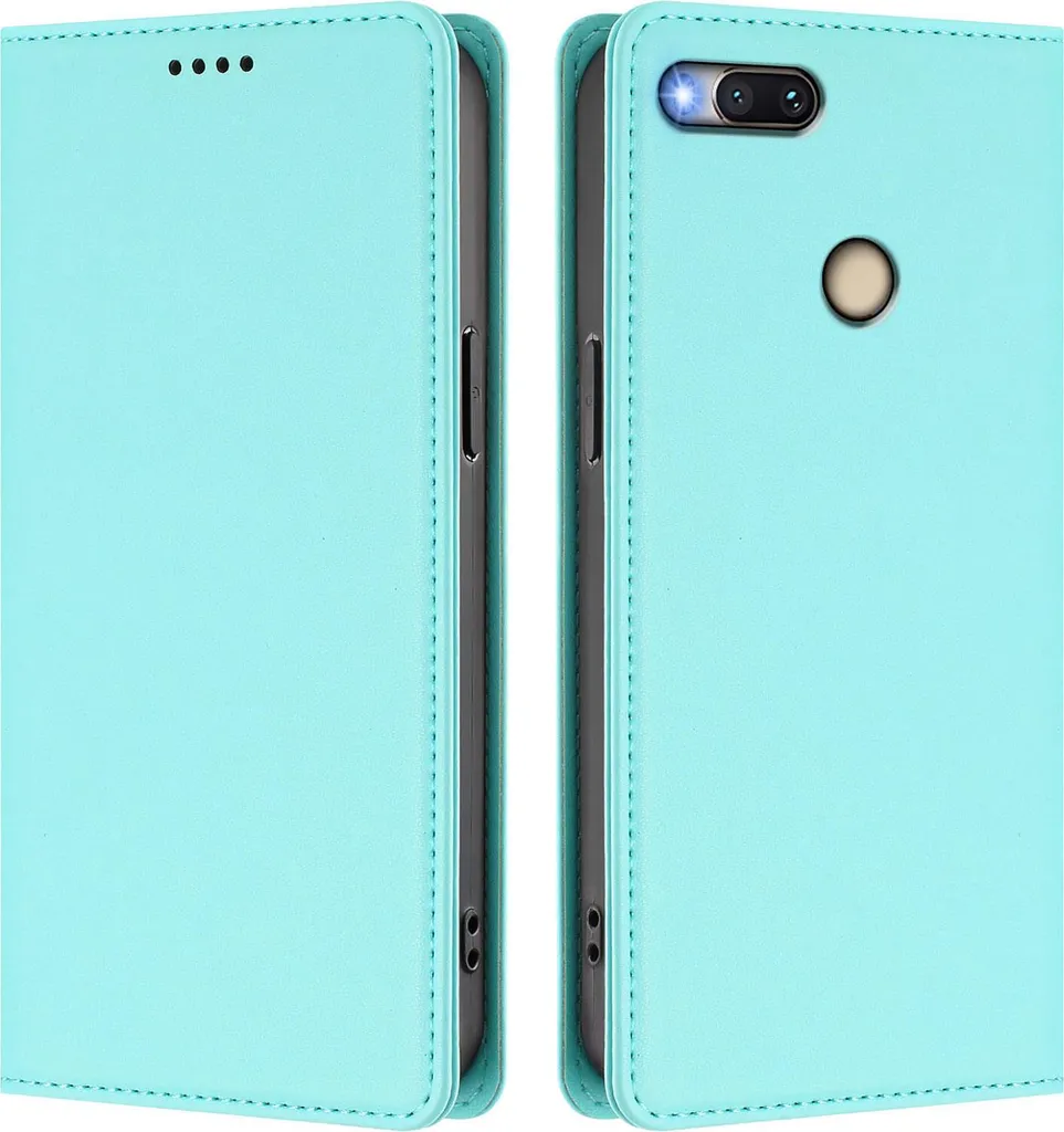 Cover Xiaomi Mi 5X Mi A1 a Libro Turchese - Protezione Antiurto e Wallet