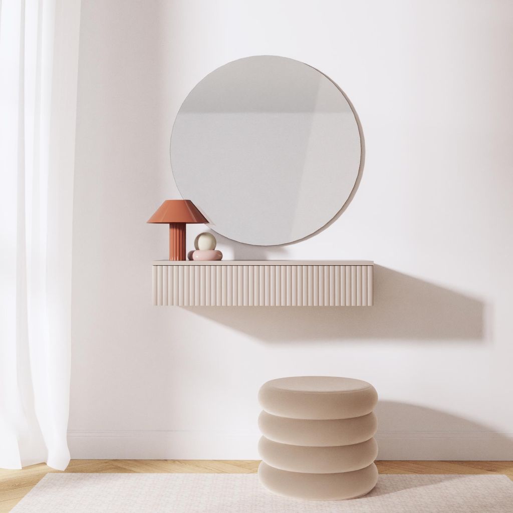 BEAUTYSOFA | Konsolentisch SOFT Kaschmir, Wohnzimmer Produktbild 