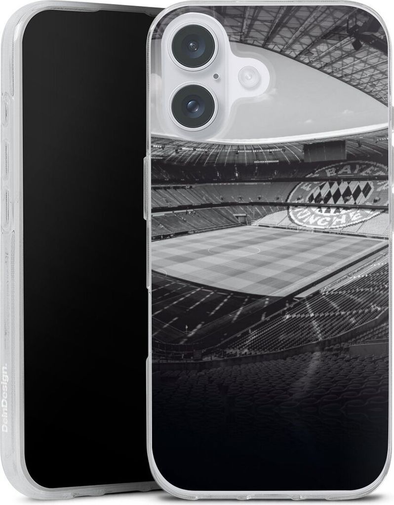 DeinDesign Handyhülle für Apple iPhone 16 Plus Silikon Hülle Case Smartphone Schutzhülle FC Bayern München FCB Stadion