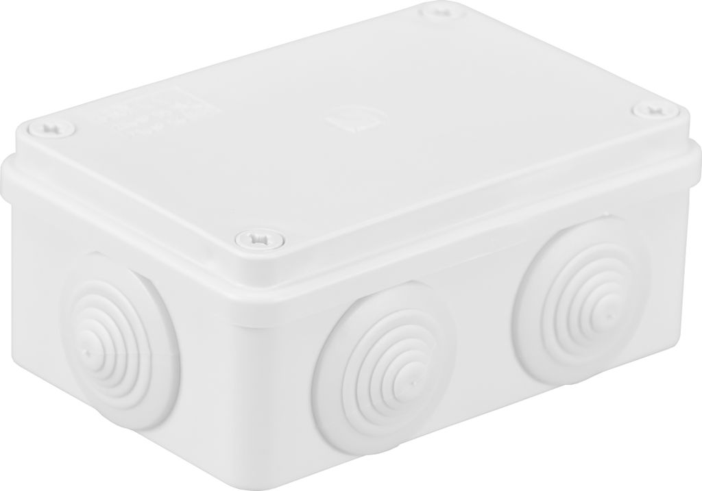 Scatola ermetica n/t 120x80x50 6 pressacavi IP55 bianco Immagine del prodotto 