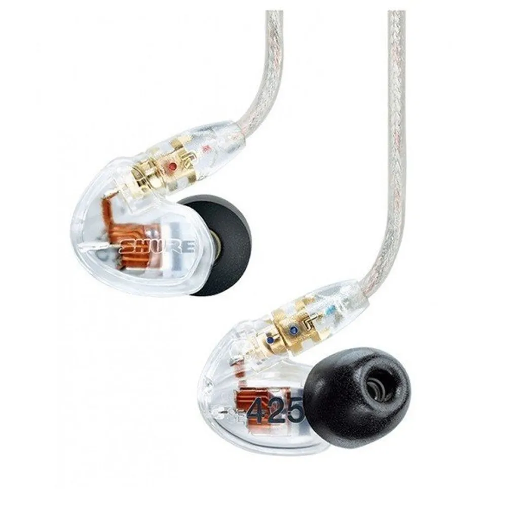 Écouteurs Shure SE425-CL Transparent avec Micro et Isolation Acoustique 37dB