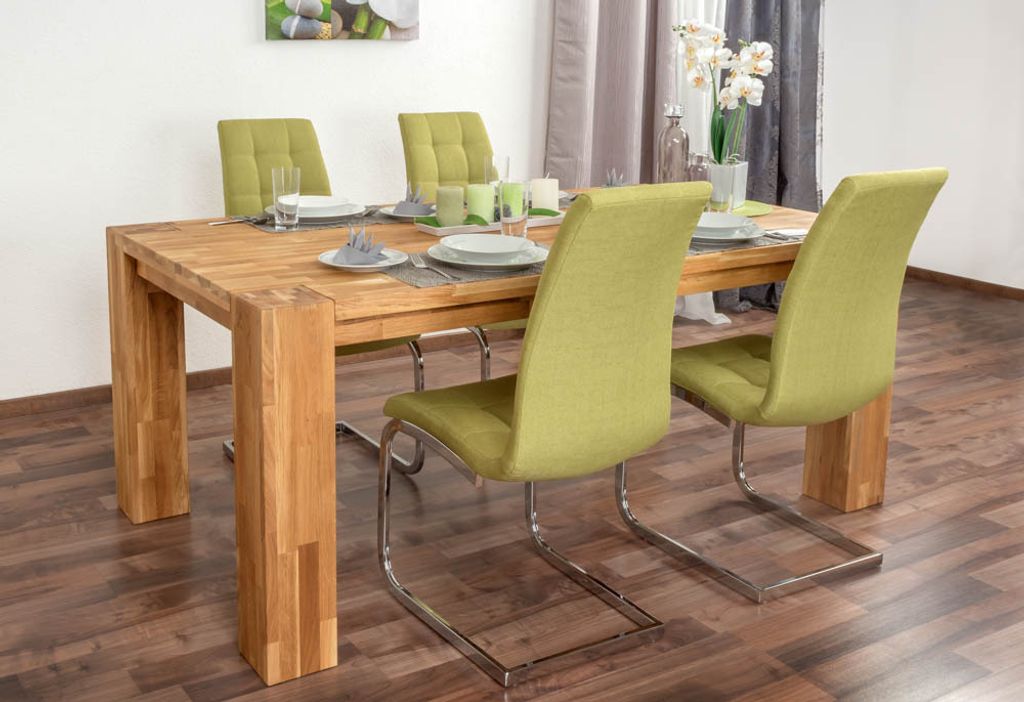 Esstisch Wooden Nature 115 Eiche massiv geölt - 180 x 100 cm (B x T)